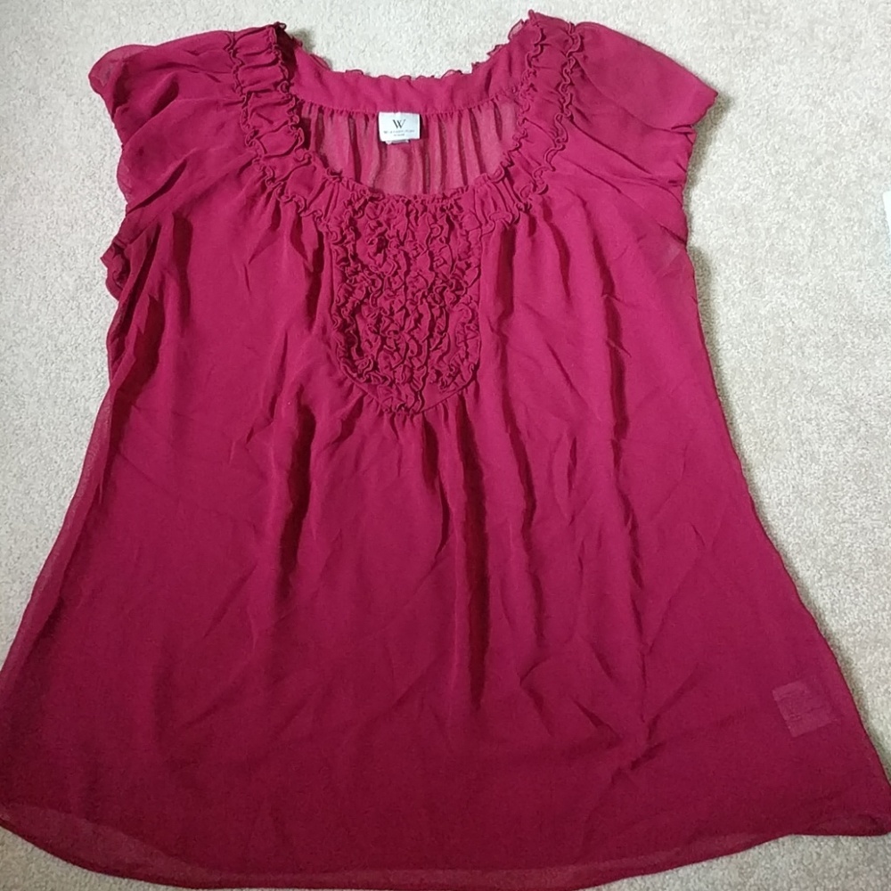Fushia Worthington Woman Blouse